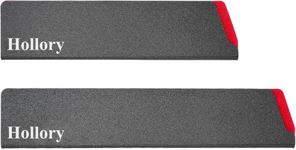 Kitchen Knife Guards Set, Universal Blade Covers, Abs Plastic BPA-Free Blade Protector with Velvet Lining, Professional Kitchen Knife Storage Solution for Home Cooks, Black (2 Pcs)
