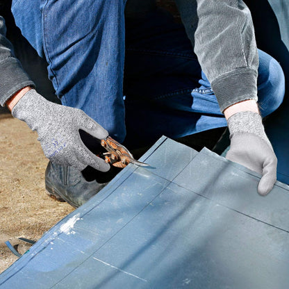 Cut Resistant Gloves with Extreme Lightweight & Thin Level 5 Wire Metal Gloves for Refined Work 12 Pairs