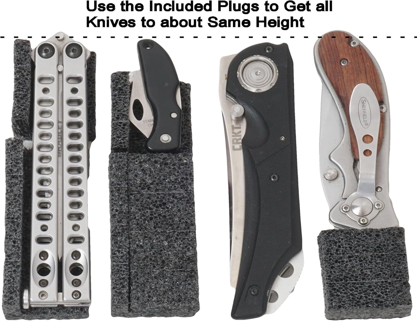 Case Club 147 Folding Knife Case - Hard Sided Travel and Storage Organizer fits a Variety of Folding Knives, Swiss Army Knives, Butterfly Knives, Fixed Blades & More. Lockable, Rugged, Waterproof.