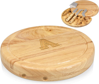 PICNIC TIME NCAA Circo Cheese Board and Knife Set - Charcuterie Board Set - Wood Cutting Board - Colors A