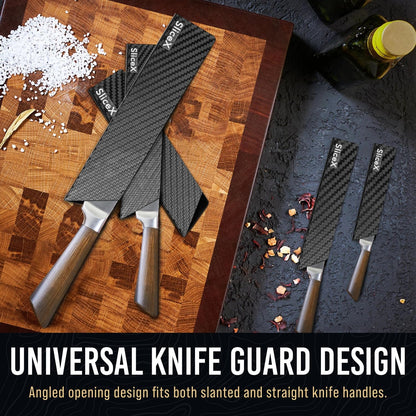 Knife Sheaths for Kitchen Knives 8"-12" Universal Knife Edge Guards Set | Cover with Extra Strength | BPA-Free Guards | Non-toxic and Food Safe (2 Pcs)