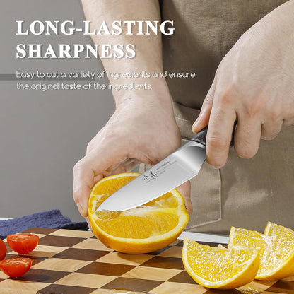 SHANGDAO 7 Inch Japanese Santoku Chef Knife, VG10 Stainless Steel Kitchen Cooking Knife with Pakkawood Handle Gift Box