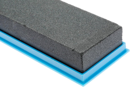 SE 8-Inch Silicon Carbide Double-Sided Whetstone - Sharpening Stone with 120 and 240 Grits, Includes Blue Storage Case SS72BK