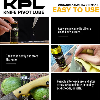 Knife Pivot Lube – Knife Shield Corrosion Preventive – Food Safe Rust Protection & Water Based Cleanser – 4 fl oz