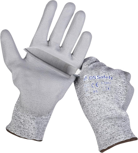 Cut Resistant Gloves with Extreme Lightweight & Thin Level 5 Wire Metal Gloves for Refined Work 12 Pairs