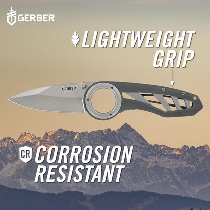 Gerber Gear Remix Folding Pocket Knife, 3" Fine Edge Blade Pocket Knife for Survival and Camping, Gray