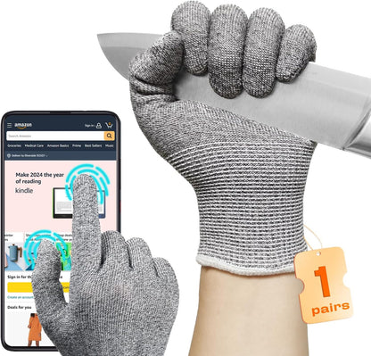 JDL ANSI A6 Cut-Resistant Gloves for Women, Food Grade, Knife Protection, Glass Handling, Superior Comfort & Lightweight, Pink, Small