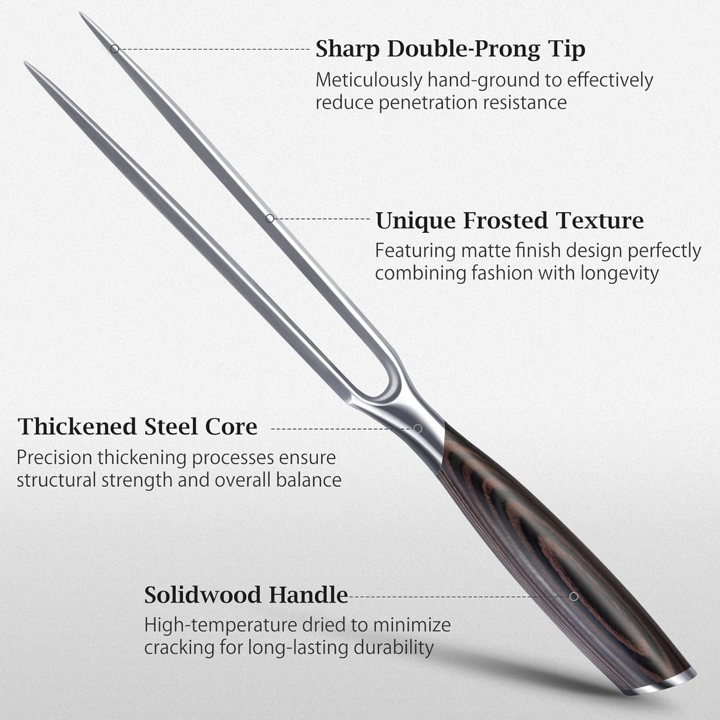 HOSHANHO Carving Knife 12 Inch, Japanese High Carbon Steel Slicing Knife with Ergonomic Pakkawood Handle, Razor Sharp Brisket Knives for Meat Cutting, BBQ, Turkey