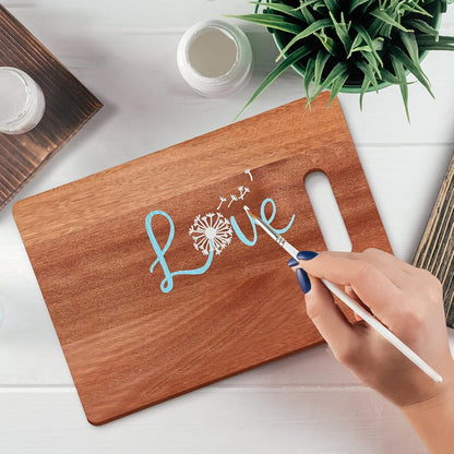 Vesici 18 Pack Bamboo/wood Cutting Board with Handles Bulk Plain Blanks Laser Engraving Chopping Board for Customized Engraving Gifts Crafts for Valentines Mother Women Gifts(Bamboo,12''x8'')