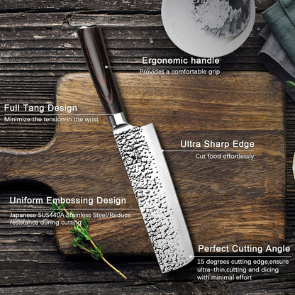 imarku 7 Inch Nakiri Knife Magnetic Knife Holder for Wall - 16 Inch