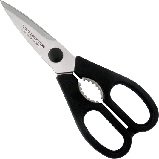 8" Stainless Steel Come-Apart Lightweight Kitchen Shears - Tenartis 560 Made in Italy