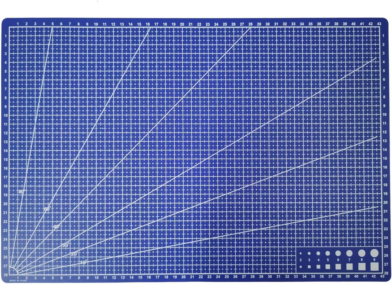 New A3 Double Side Craft Cutting Mat Cutting Board Sewing Pad Artist Carving Tools Handmade Crafts DIY Props (Purple)