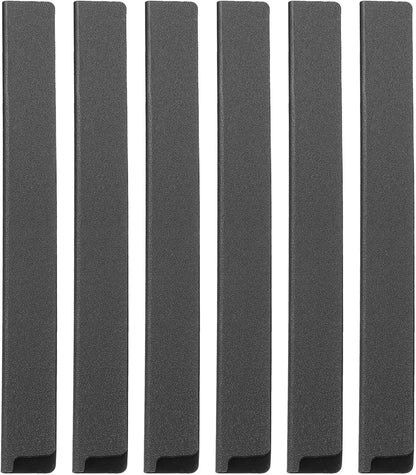 uxcell 2 Pcs Knife Tip Guards 6.5"x 2" ABS Knife Cover Sleeves Knife Case Blade Protector Universal Knife Sheath for Home Kitchen Knife, Black