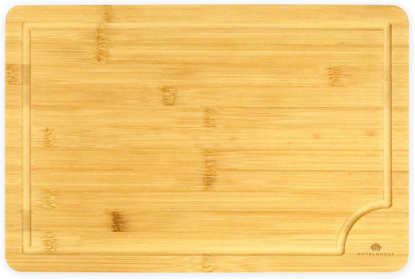 Large Cutting Board, 15x10x0.5 Bamboo Cutting Boards for Kitchen with Juice Groove and Kitchen Chopping Board for Meat Cheese board Heavy Duty Serving Tray,