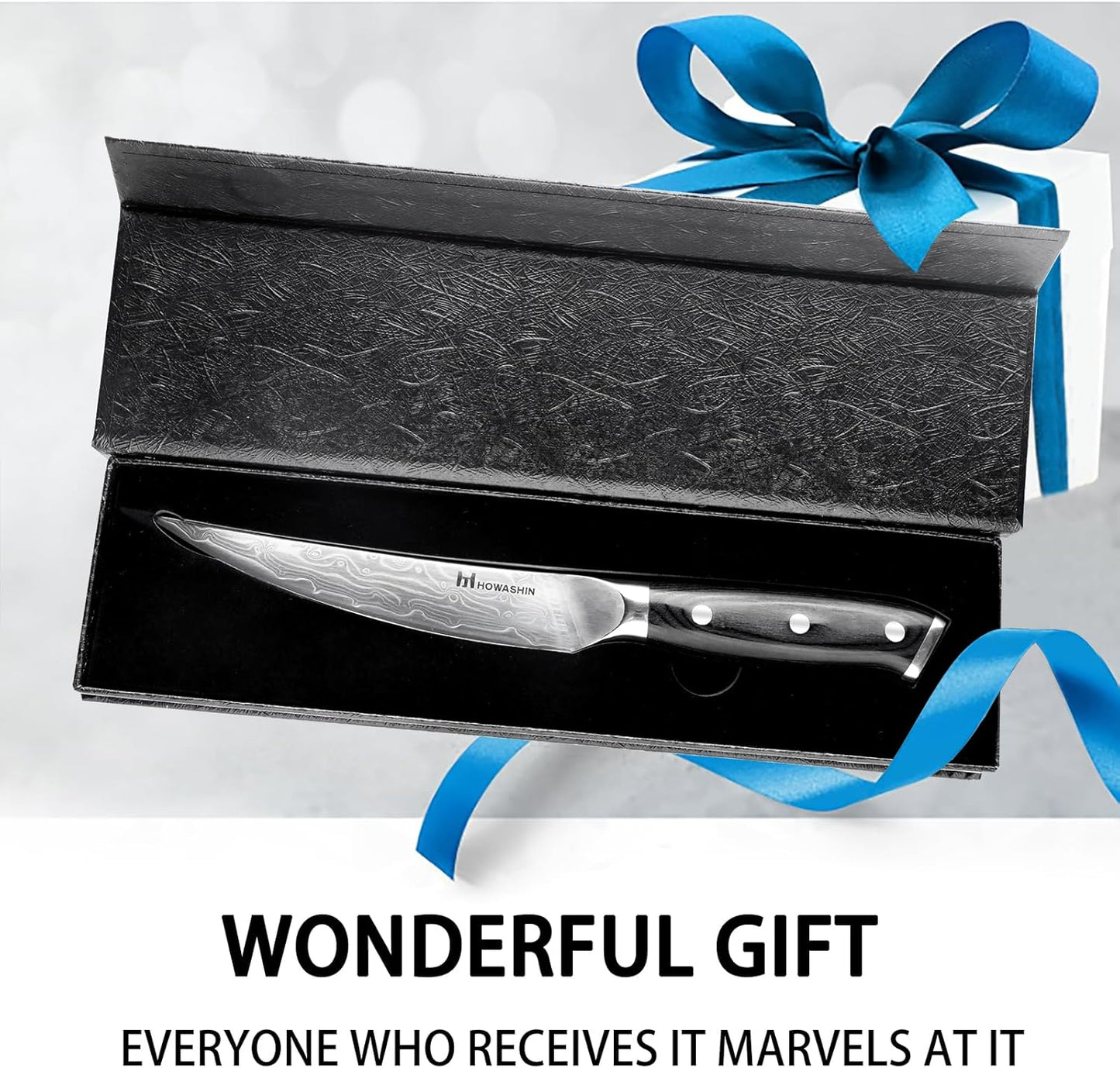 Chef Knife 5 Inch & Kitchen Knife Set Professional, German High-Carbon Stainless Steel,Razor Sharp, Ergonomic Handle,Utility Knife with Christmas Gift Box