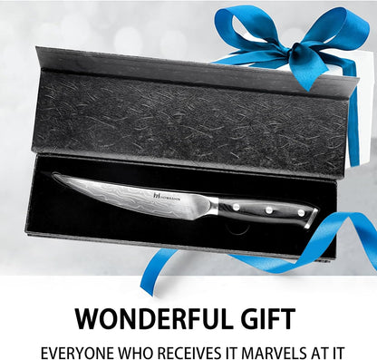 Chef Knife 5 Inch & Kitchen Knife Set Professional, German High-Carbon Stainless Steel,Razor Sharp, Ergonomic Handle,Utility Knife with Christmas Gift Box