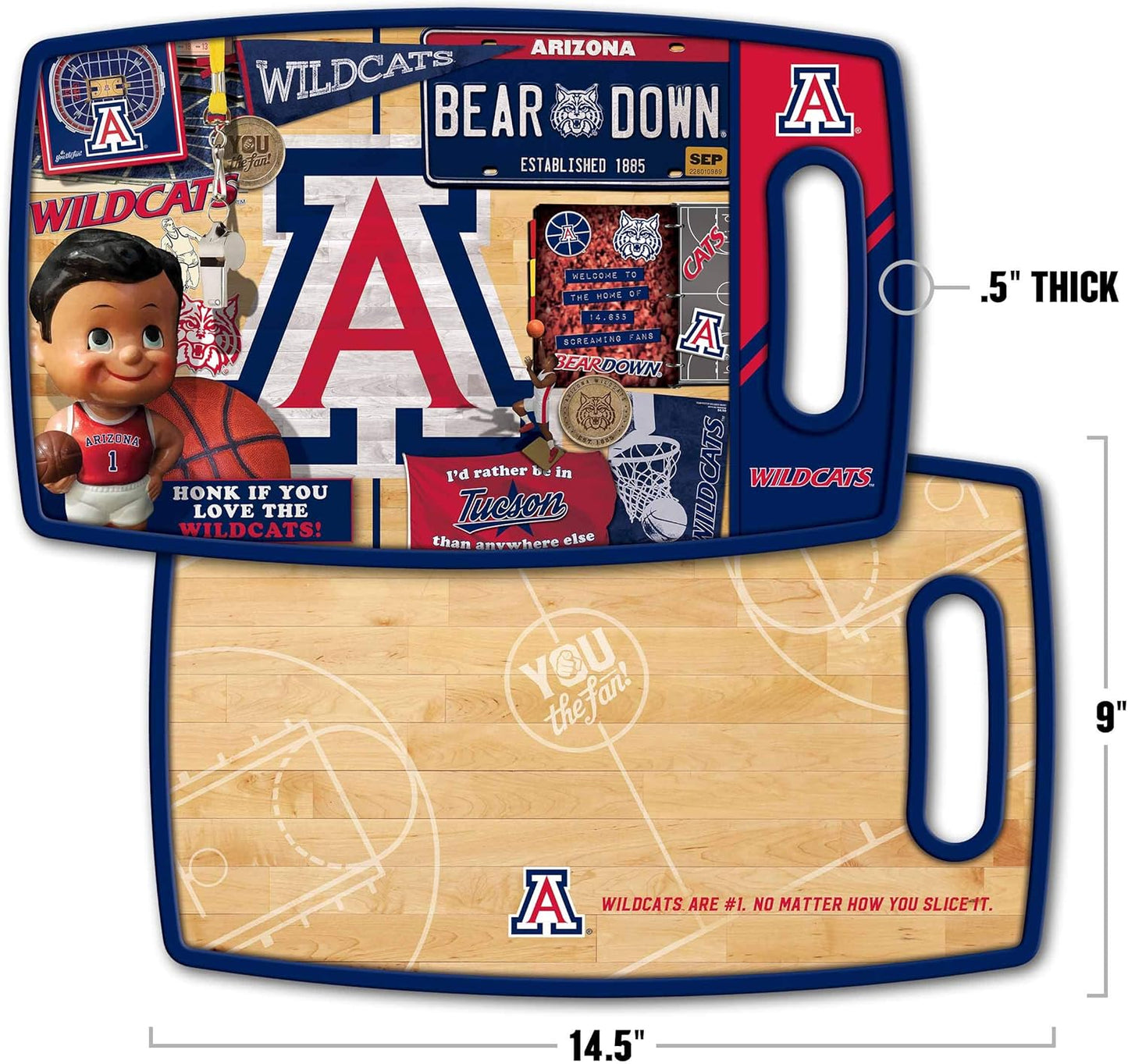 YouTheFan NCAA Retro Series Cutting Board - Colors A