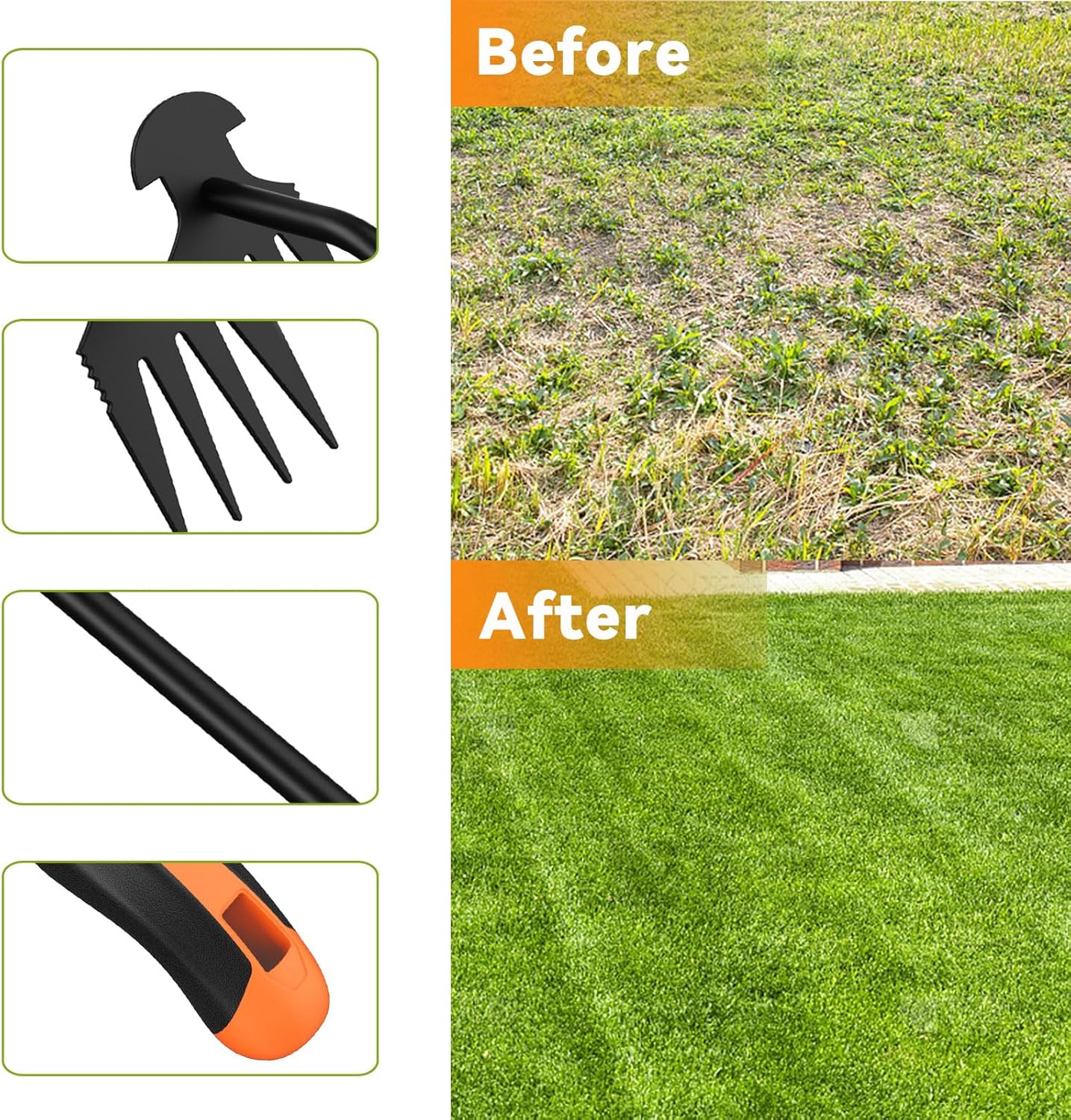 Weed Puller Tool,Portable Garden Hand Tool for Weed Removal,2026 New Garden Weeder Tool Stainless Steel Hand Weeder Tool,Tools for Vegetable Gardening Backyard Farm Planting & Weeding