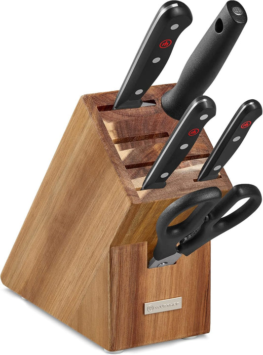 Wüsthof Gourmet 11-Piece Knife Block Set, Beech Wood