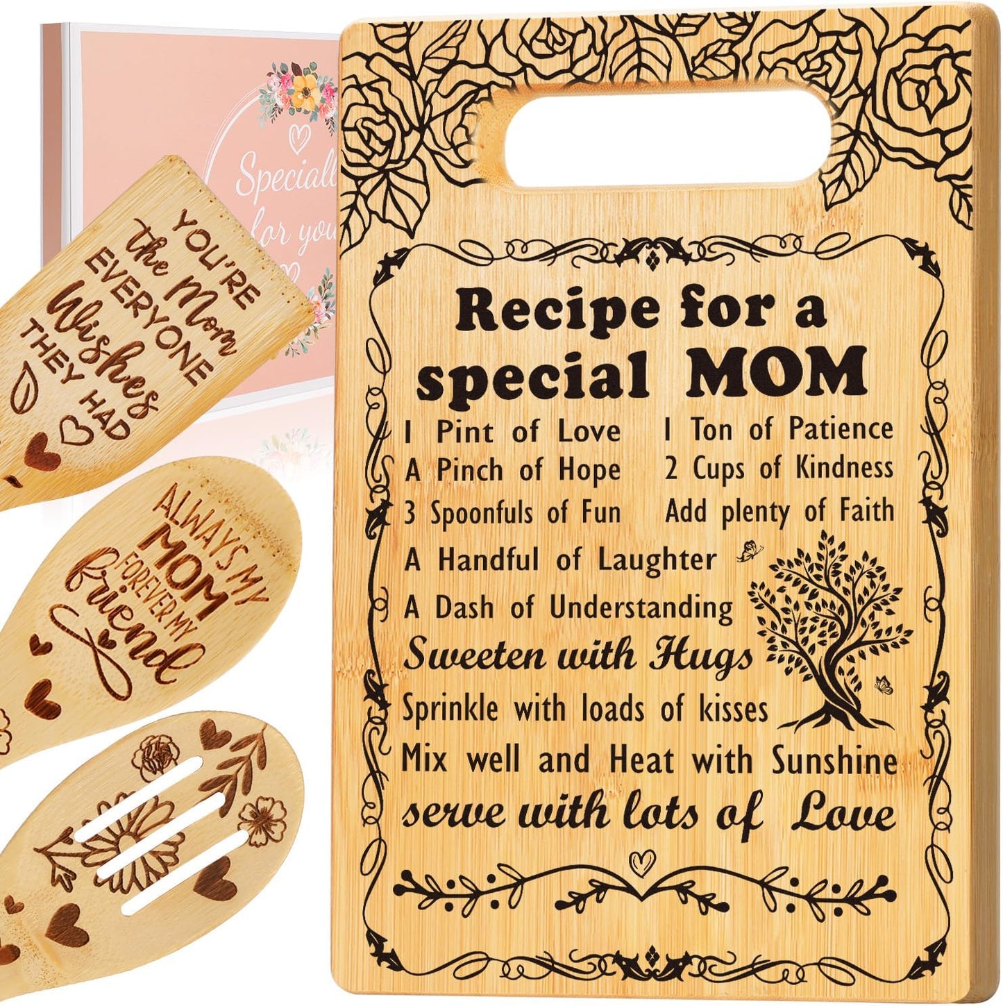 2026 Retirement Gifts for Woman,Cutting Board Set Retrement Gift for Women Nurse Teacher Coworker Leaving Going Away Farewell Gift for Retired Colleague Leader Friend, Recipe for a Great Retirement