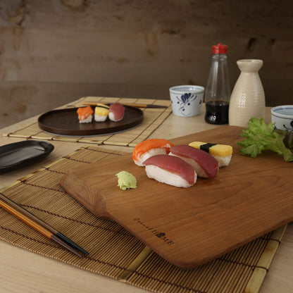 Casual Home Delice Rectangle Juice Drip Groove Cutting Board 15.5"Wx11"Dx0.75"H, Walnut