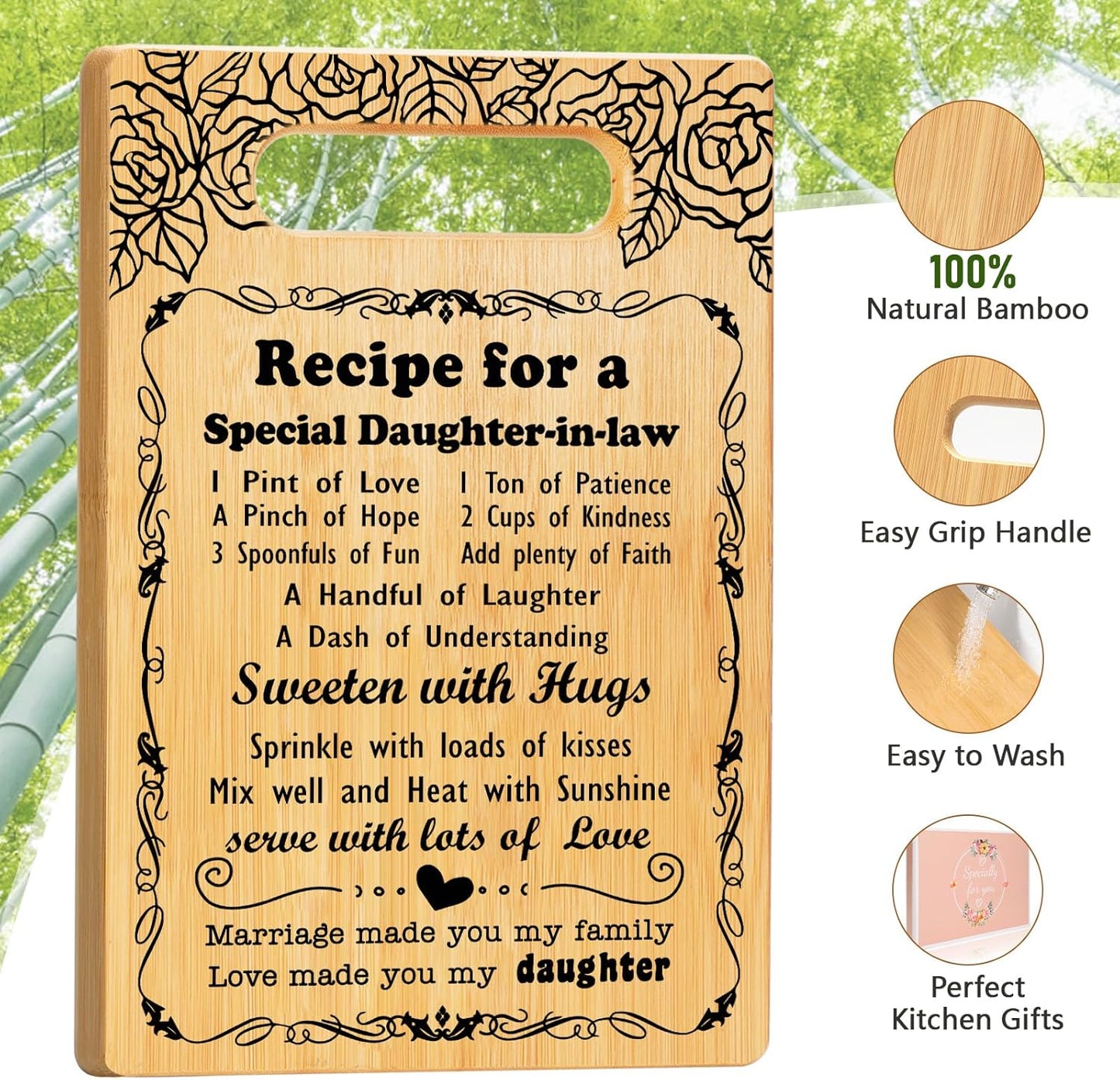 2026 Retirement Gifts for Woman,Cutting Board Set Retrement Gift for Women Nurse Teacher Coworker Leaving Going Away Farewell Gift for Retired Colleague Leader Friend, Recipe for a Great Retirement