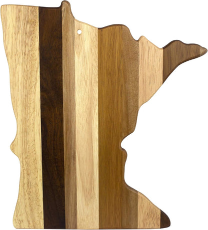 Totally Bamboo Rock & Branch Series Shiplap Michigan State Shaped Wood Serving and Cutting Board | Great for Wall Art
