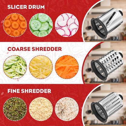 Meat Grinder & Stainless Steel Cheese Grater Attachment for KitchenAid Stand Mixer - 2 Pcs Kitchen Aid Accessories and Attachments Including Slicer Shredder and Food Grinder Attachment