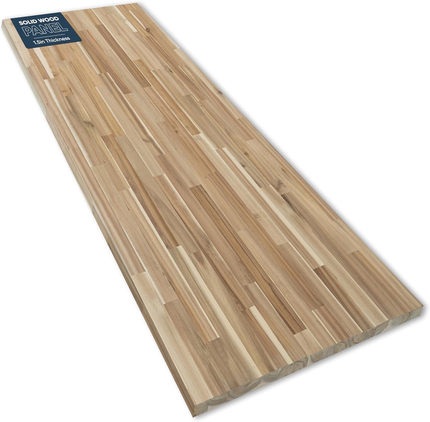 60''L x 25''W x 1.5''Th Acacia Premium Solid Wood Butcher Block Countertop, Butcher Block Table Top for DIY Washer Dryer/Island/Kitchen Countertop (Unfinished)