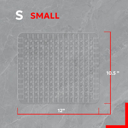 Better Houseware Clear Sink Mat - 12” x 16” - Heavy Duty PVC, Non-Slip, Dishwasher Safe, BPA-Free Sink Protector, Durable, Cut to Fit, Sink Mat for Kitchen Sink & Dishware Protection