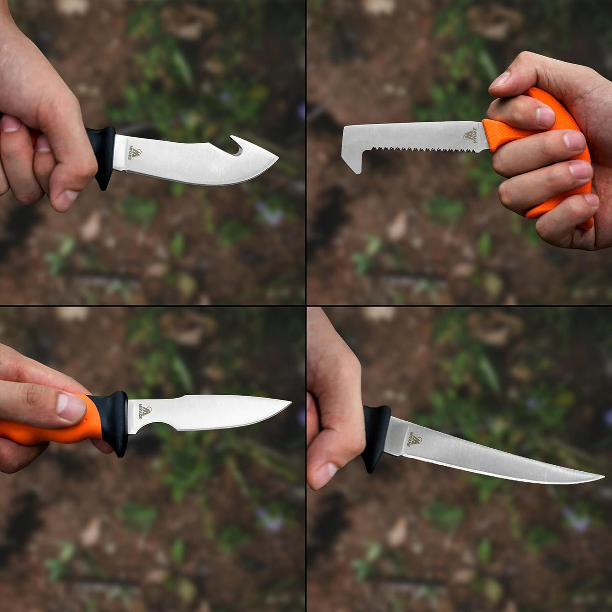 Deer Hunting Knife Set, Field Dressing Kit with Portable Box