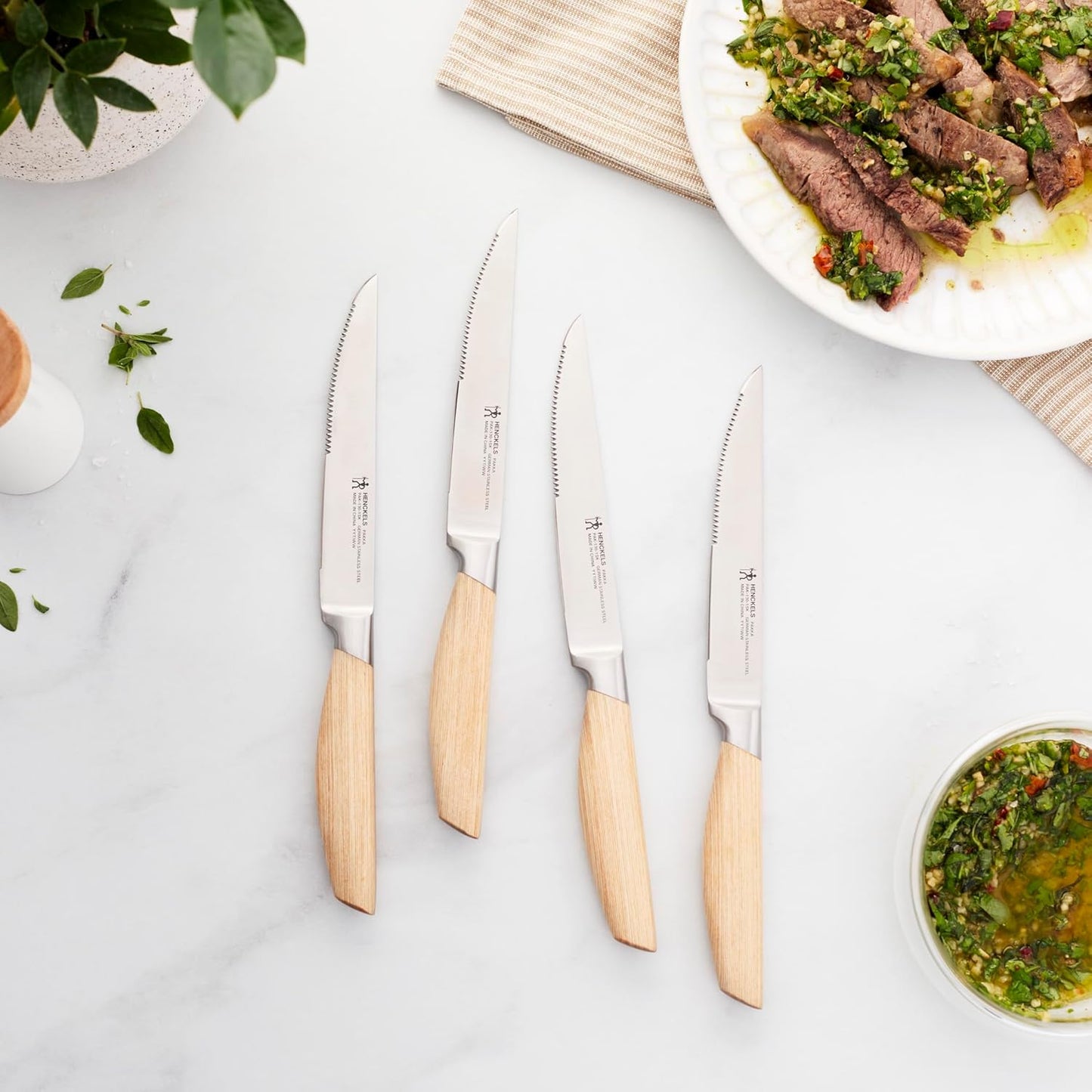 Henckels Pakka 4-pc Steak Knife Set