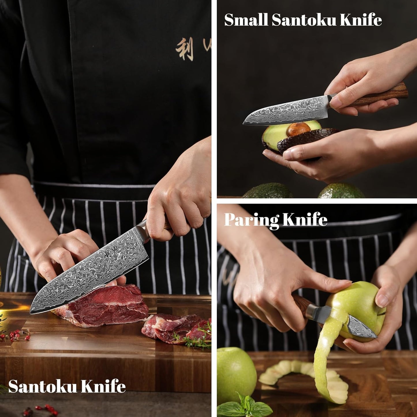 Wakoli EDIB Pro Premium Kiritsuke Chef's Knife – Japanese-Style Kitchen Knife | 8-Inch Blade Made of 67-Layer Genuine Damascus Steel with Pakkawood Handle | Sharp, Durable, Professional Cooking Tool