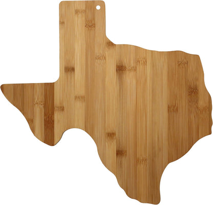 Totally Bamboo Oklahoma State Shaped Bamboo Serving and Cutting Board