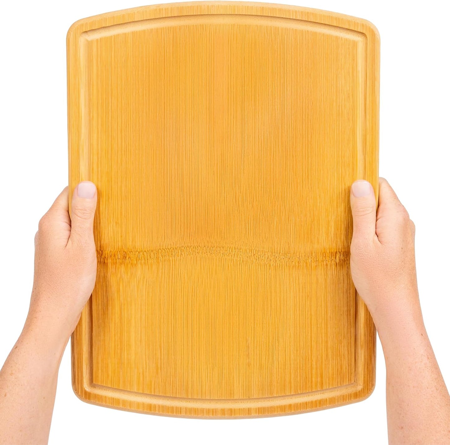 Greener Chef Luxury Bamboo Cutting Board Set of 3 with Glue-Free Surface Technology - Extra Spacious Wood Cutting Boards for Kitchen and XL Chopping Board Set - Replacements for Life