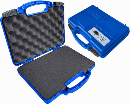 Cedar Mill Fine Firearms TSA Approved Hard Gun Case – Airline Approved Lockable Pistol Carrying Case with Dual Latch & Customizable Foam – Fits 9mm Handgun, Revolver & Firearm for Travel & Range Use