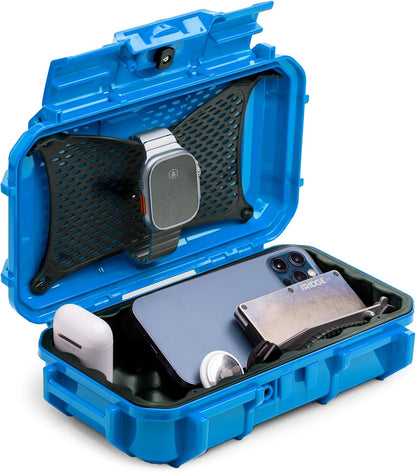 Evergreen 56 Dry Box - EDC Tough Protective Case USA Made for Organization of Cameras, Phones, Camping, Fishing, Hiking, Water Sports (Red)