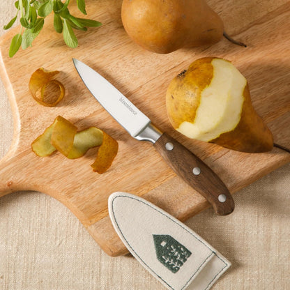 Bloomhouse - Two Time Oprah's Favorite Things Winner - 5" Utility Boning Kitchen Knife German Stainless Steel Blade w/Forged Italian Olive Wood Handle Full Tang for Meat Poultry & Precision Cutting