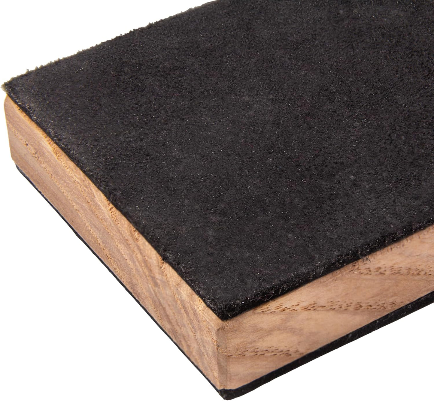 BPSKNIVES Knife Polishing Board for Careful Blade Polishing and Final Edge Refinement, Leather Strop with Polishing Compound for Knife Maintenance