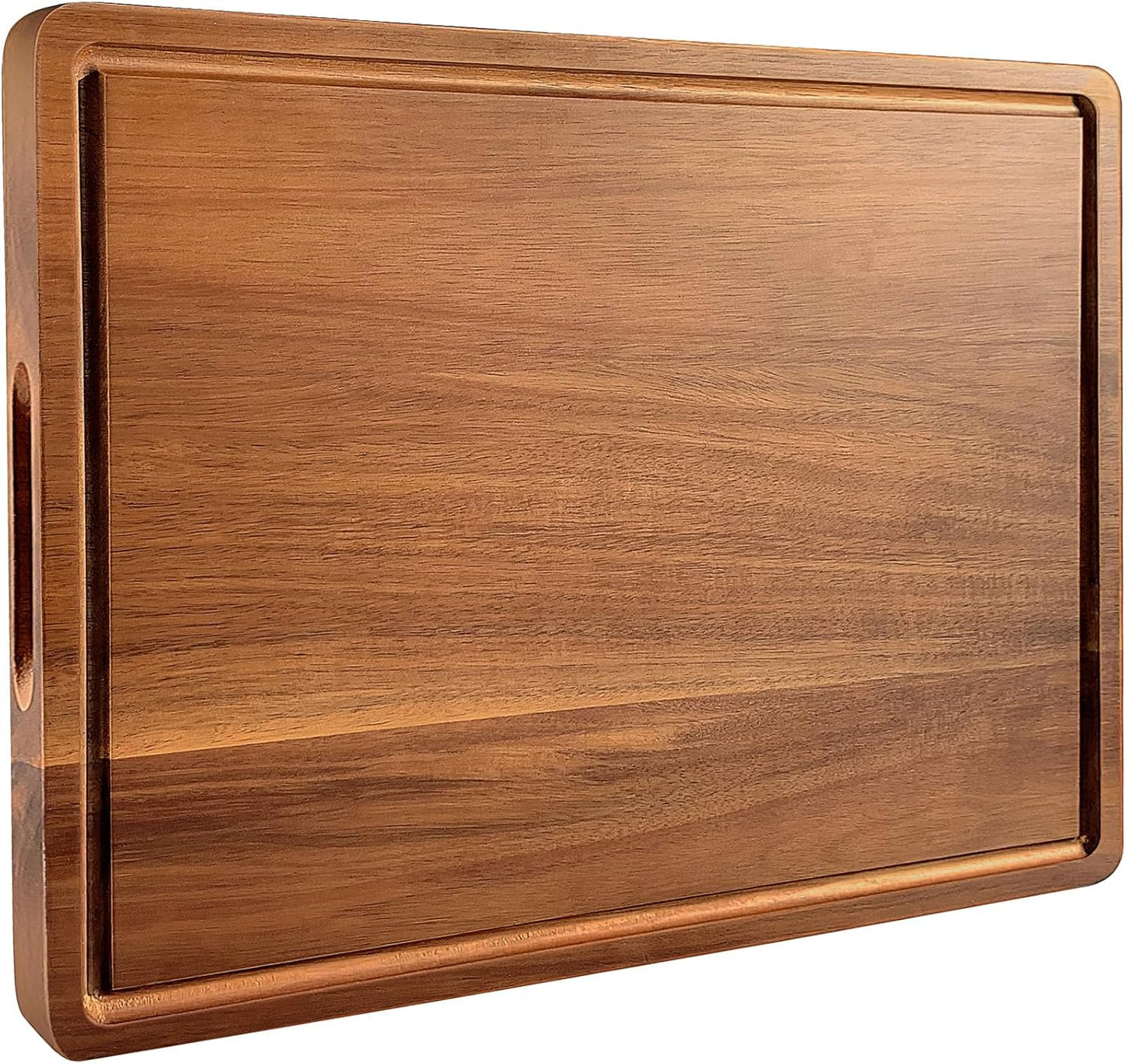 Acacia Wood Cutting Boards Set of 3 for Kitchen, Large Wooden Cutting Board with Juice Groove, Charcuterie Board, Chopping Board for Meat, Cheese, Fruits(17x12, 12x10, 12x7 inch)