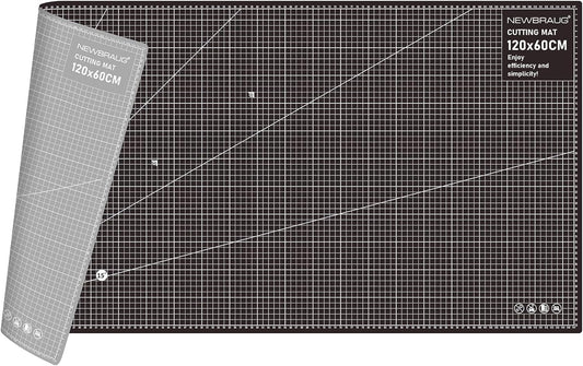 NEWBRAUG 18'' × 24'' Perfect Self Healing Cutting Mat, Non-Slip Gridded Rotary Cutting Board, Necessary for Quilting, Sewing, Craft, Fabric & Scrapbooking(Green/Black)…