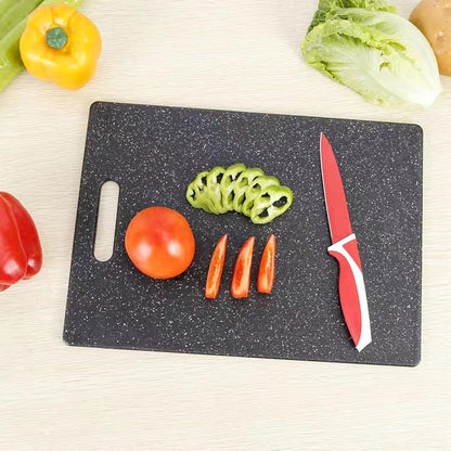 2 Pcs Cutting Board for Kitchen Small Mini Plastic Granite Color Cutting Board Dishwasher Safe Cutting Boards for Food Prep, Fruits, Vegetables with Easy Grip (6" x 10",White)