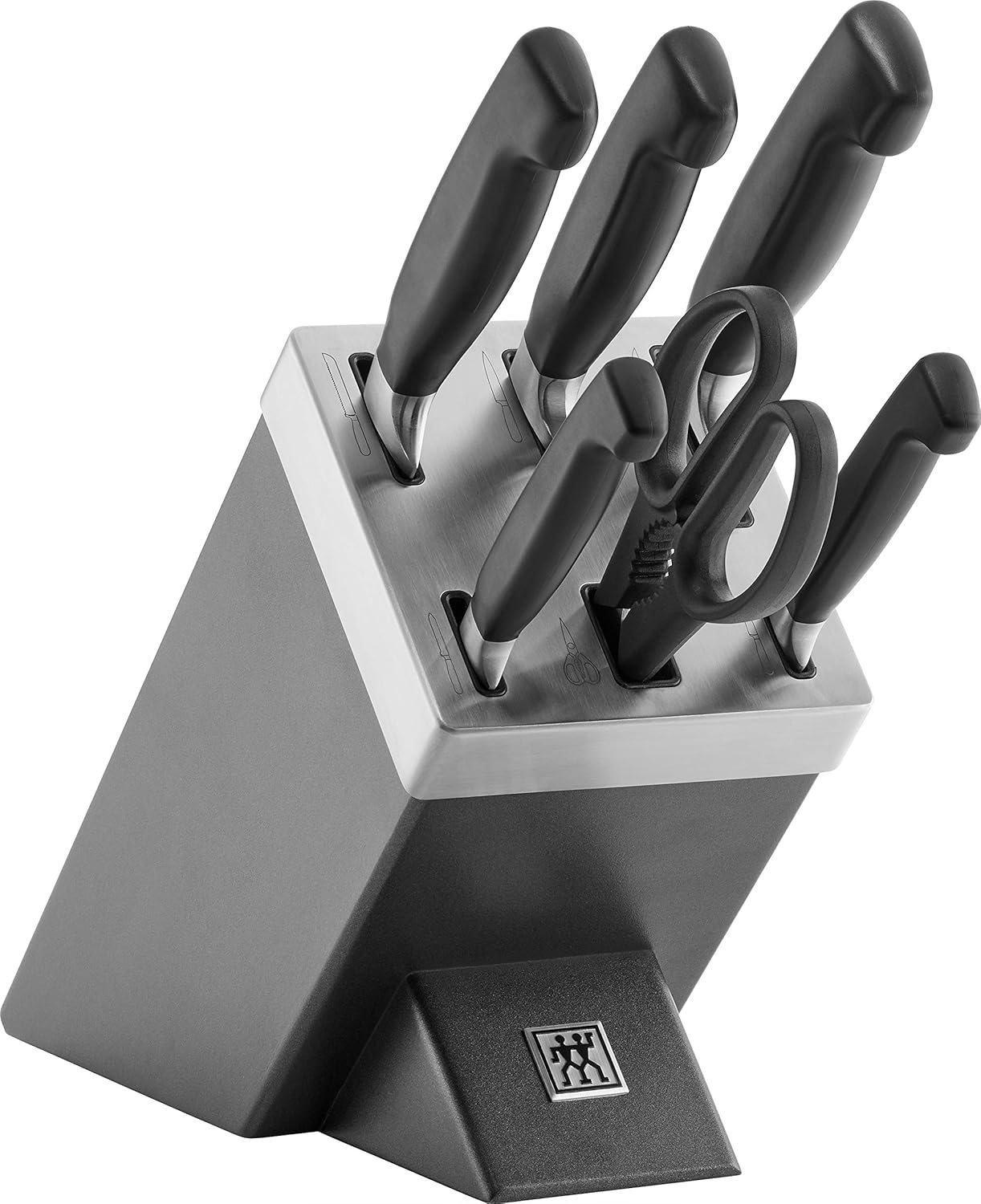 Zwilling Gourmet 1002455 Self-Sharpening Knife Block 7 Pieces Grey