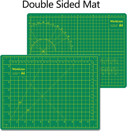 Worklion Self Healing Cutting Mat for Craft-Thickened 18inch x 12inch fabric sewing mat for quilting,rotary cutting, nonslip