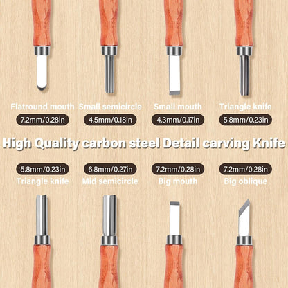 IMYMEE Deluxe Wood Carving Kit with Leather Case,Wood Carving Tools Set with Wood Carving Knife,Detail Knives,Basswood Blocks,Gloves,Strop Block,Polishing Compound for Whittling Kit Hobbies for Adults