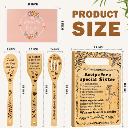 2026 Retirement Gifts for Woman,Cutting Board Set Retrement Gift for Women Nurse Teacher Coworker Leaving Going Away Farewell Gift for Retired Colleague Leader Friend, Recipe for a Great Retirement