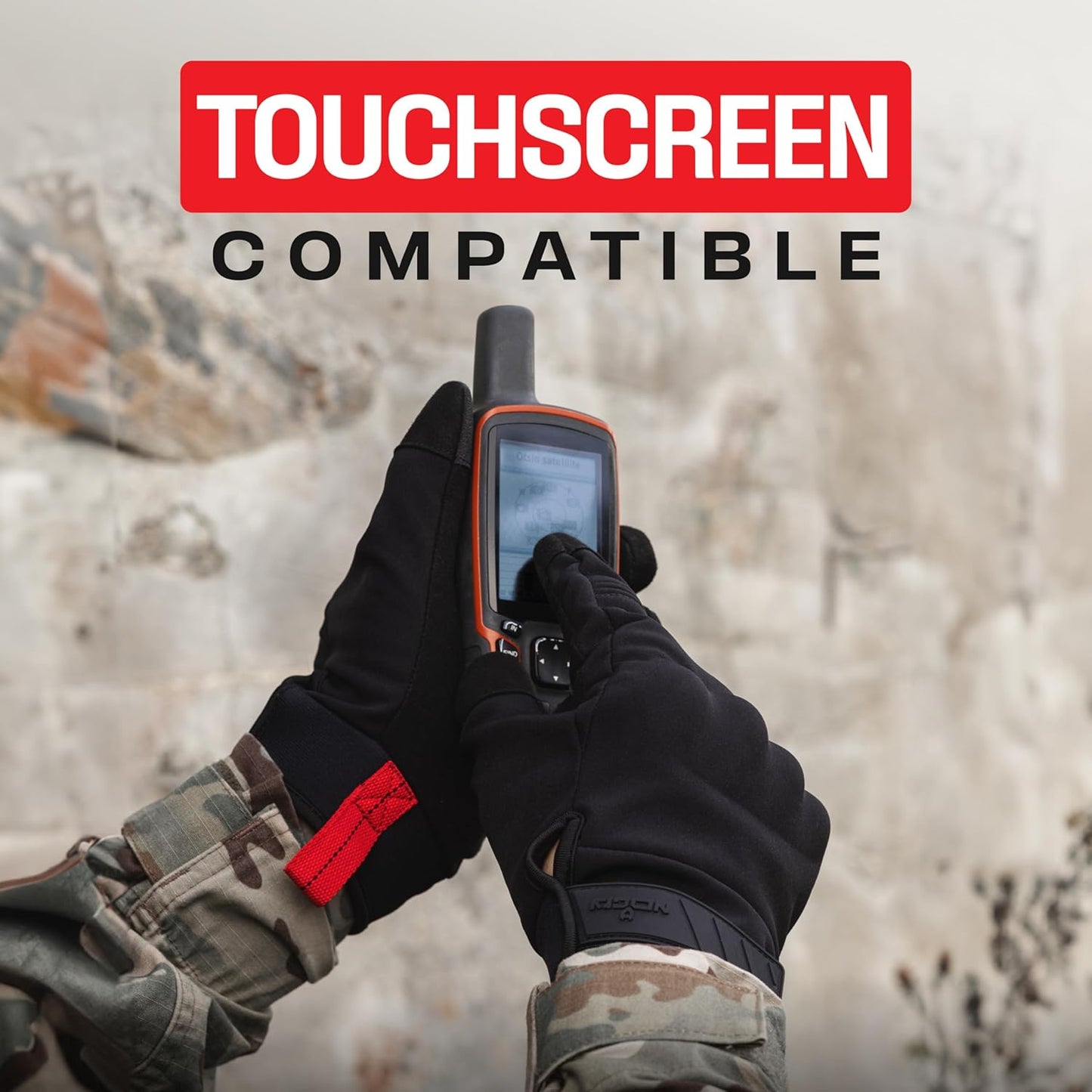 NoCry Tactical Gloves for Men with Flexible Knuckle Guards – Durable Design with Reinforced Palms and Stitching – Perfect Combat Gear with Touchscreen Compatible Fingers