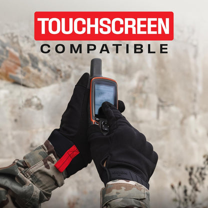 NoCry Tactical Gloves for Men with Flexible Knuckle Guards – Durable Design with Reinforced Palms and Stitching – Perfect Combat Gear with Touchscreen Compatible Fingers