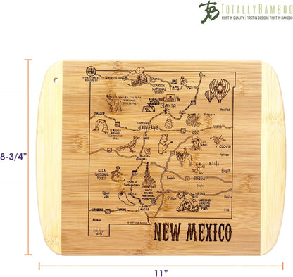 Totally Bamboo A Slice of Life New Jersey State Serving and Cutting Board, 11" x 8.75" - Colors A