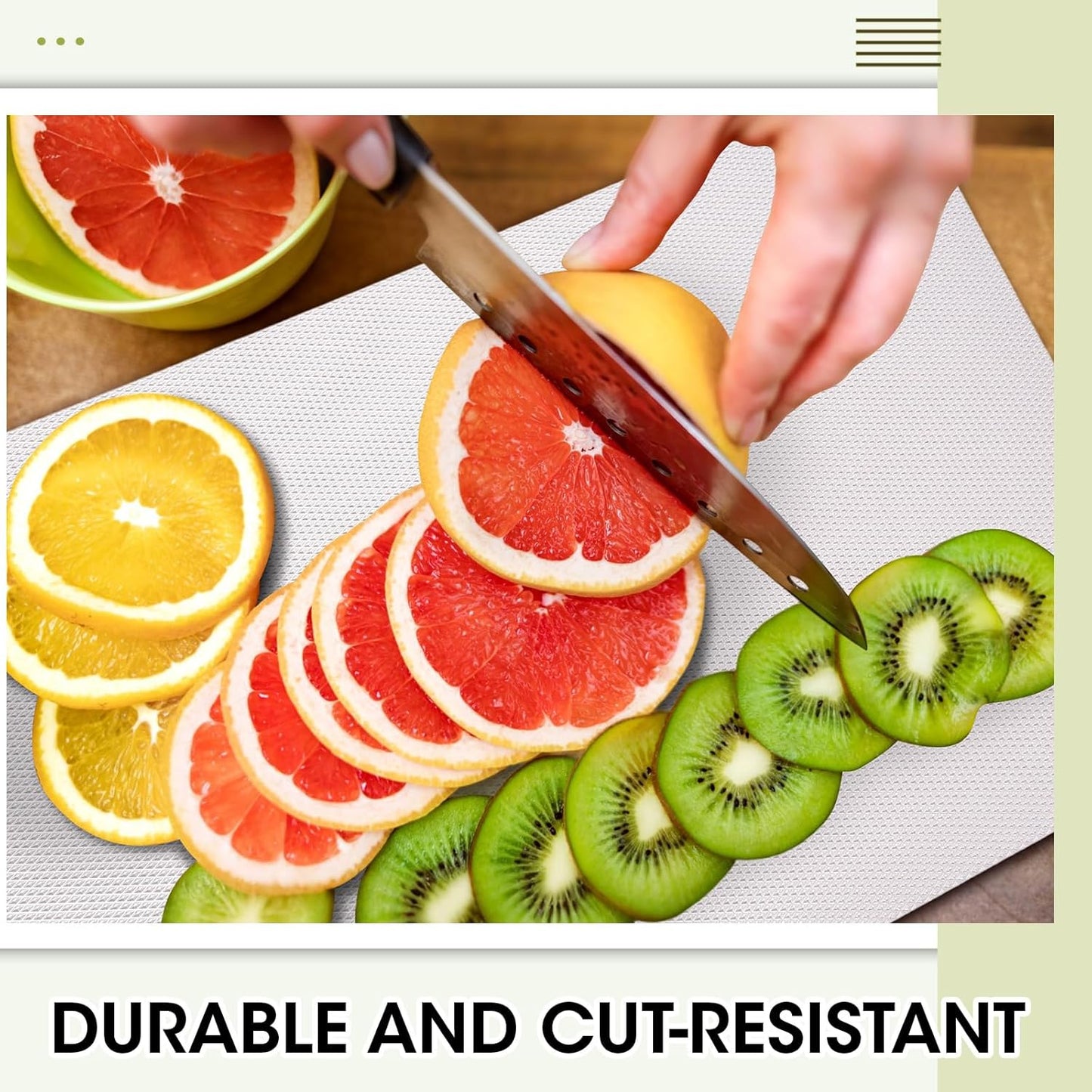 LemonRoad 30 Count Disposable Cutting Board Sheets Flexible Plastic Cutting Mats Portable Large Chopping Boards for Kitchen Cooking Traveling Camping BBQ 3 Size, 16.5 x 12 In, 15 x 12 In, 13 x 9.5 In
